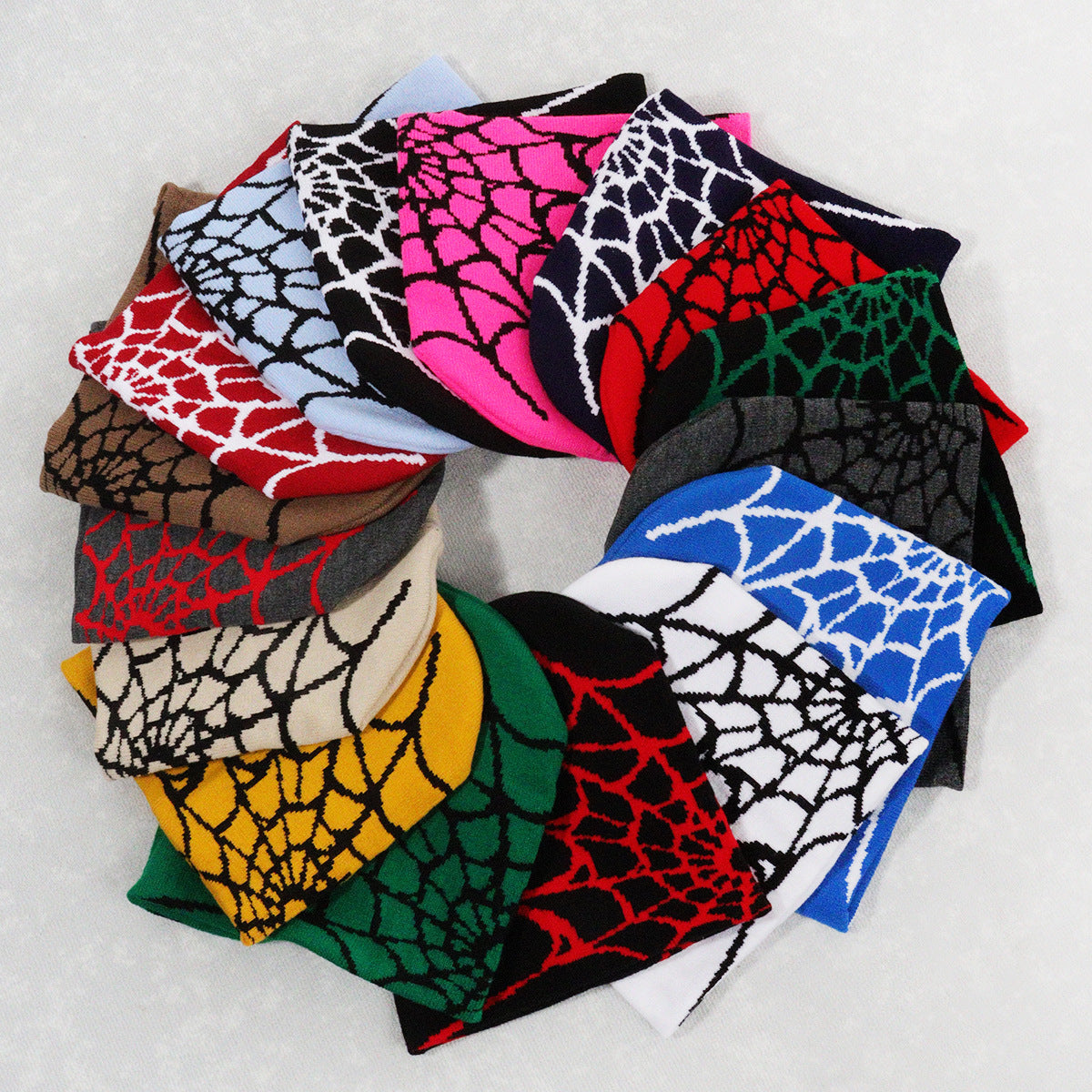Spider Web Knitted Hat