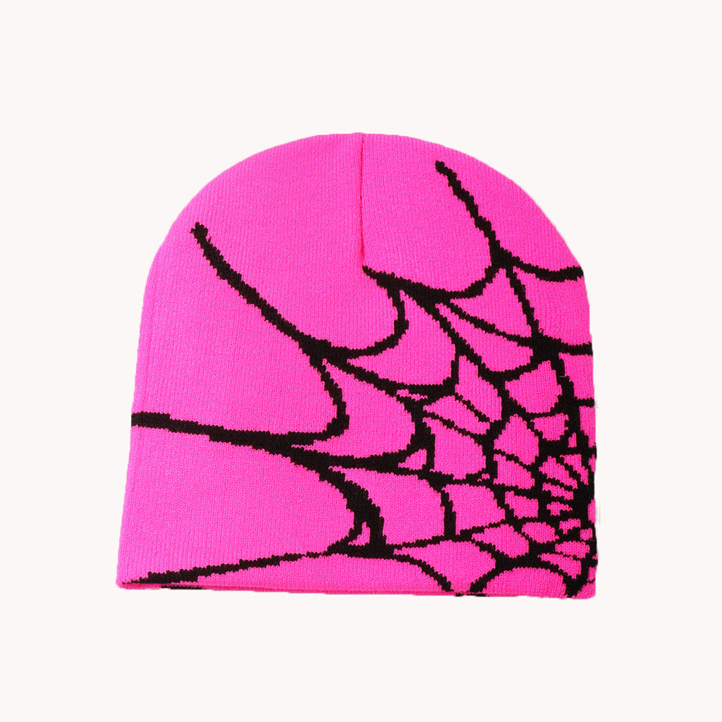Spider Web Knitted Hat