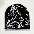 Thorn Branch Jacquard Knit Beanie Y2K Street Style Wool Hat