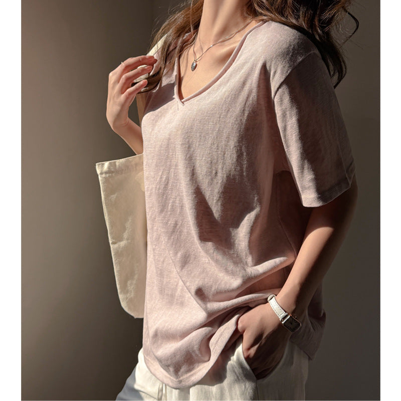 Loose V-Neck Tee