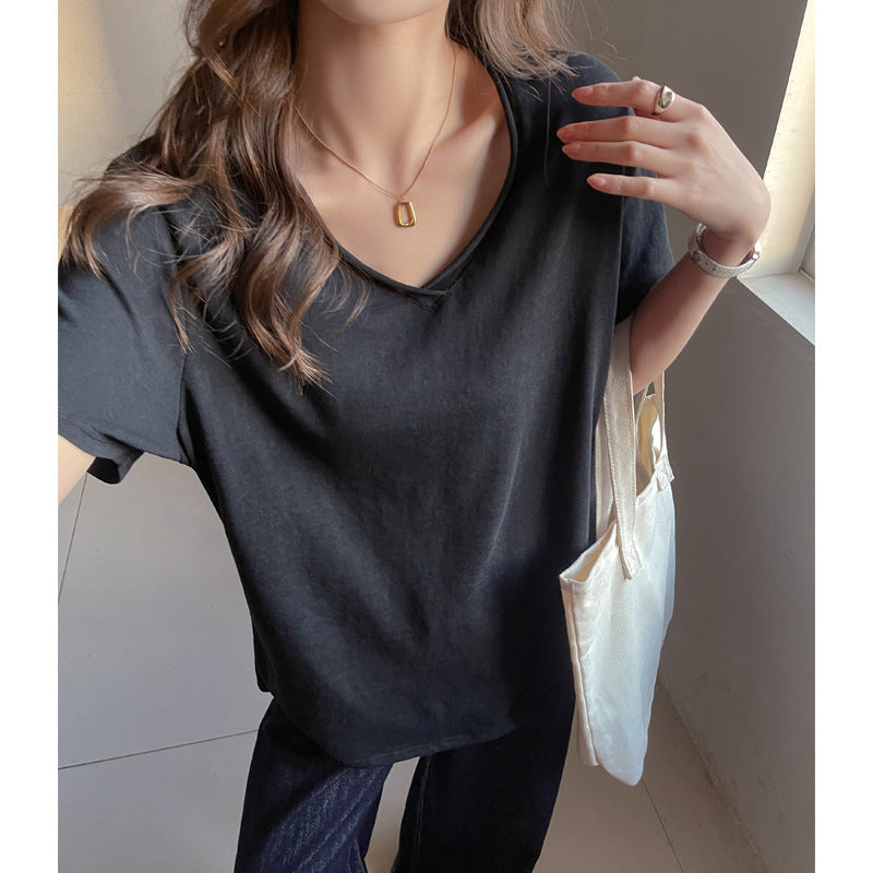 Loose V-Neck Tee